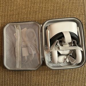 Meta Quest 2: Advanced All-In-One Virtual Reality Headset - 64GB with case